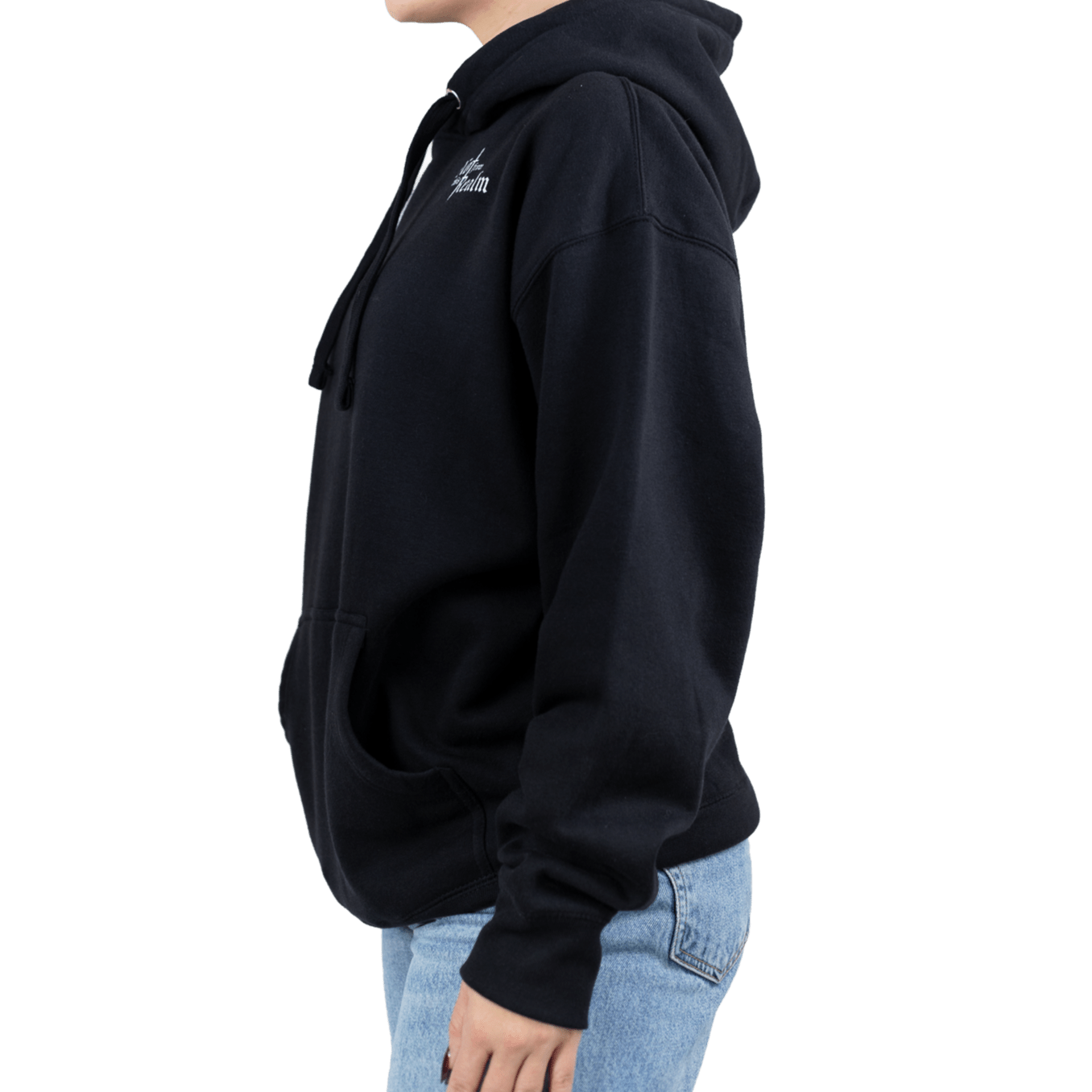 Basics Hoodie — Obsidian Black - Not From This Realm