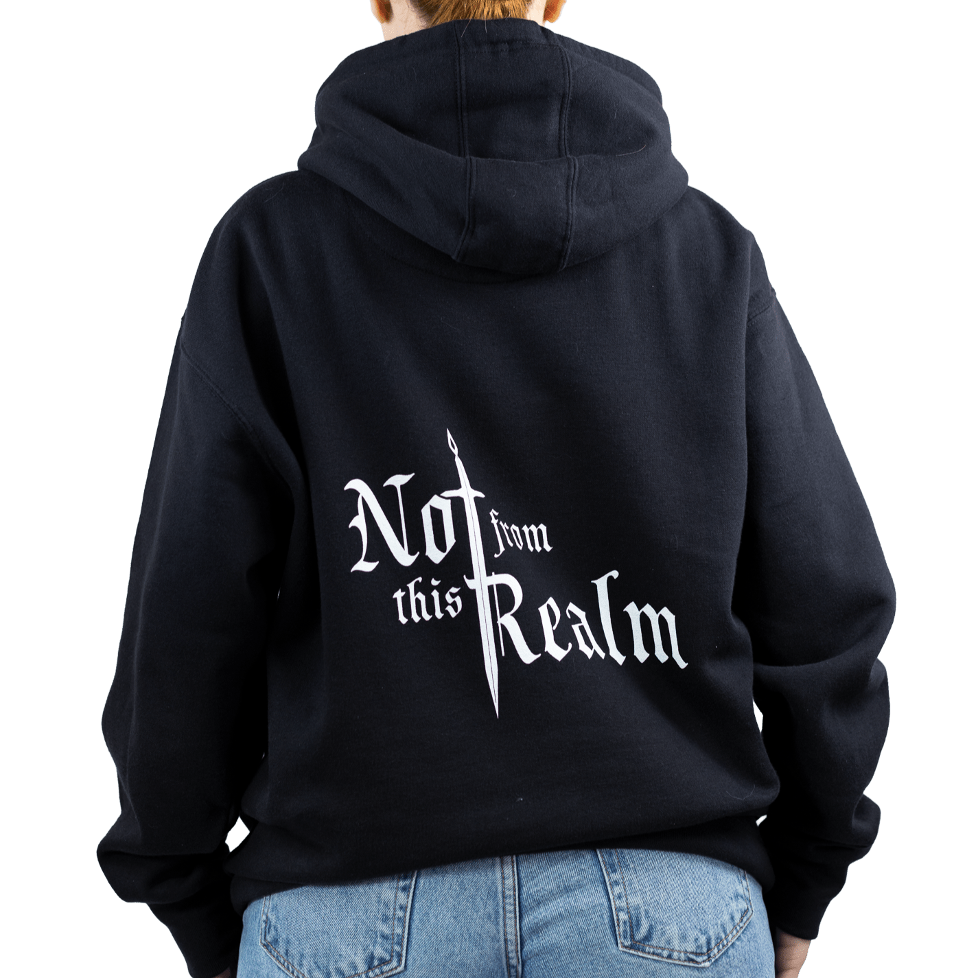 Basics Hoodie — Obsidian Black - Not From This Realm