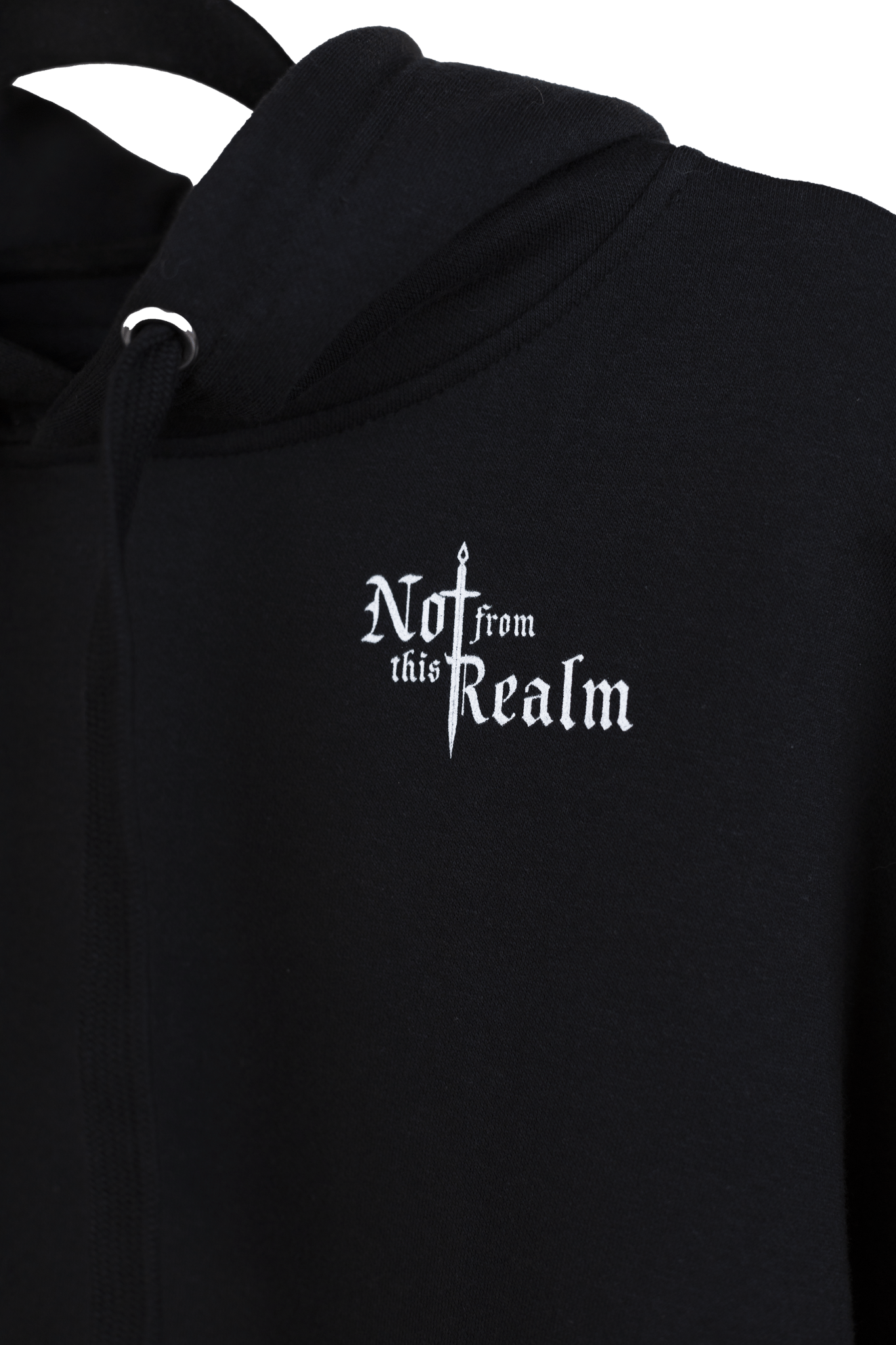 Basics Hoodie — Obsidian Black - Not From This Realm