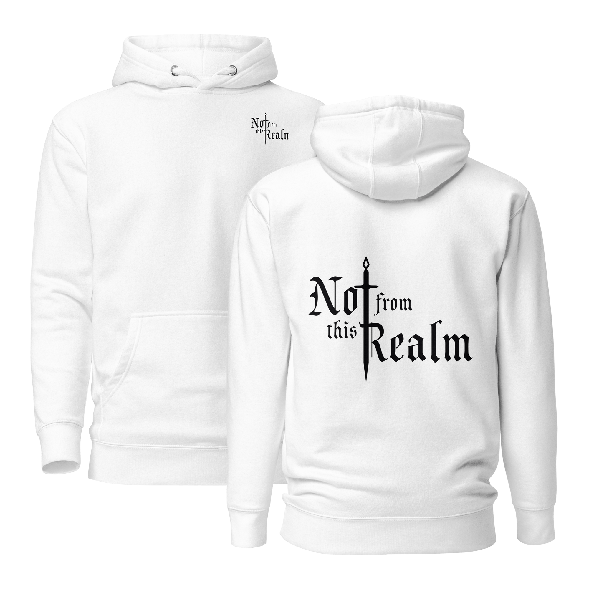 Basics Hoodie — Quartz White - Not From This Realm