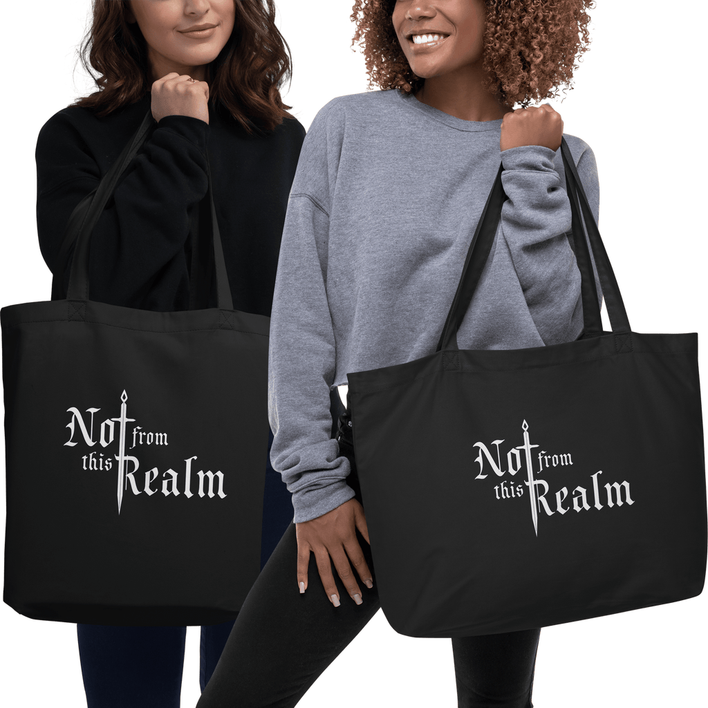 Basics Organic Tote Bag — Obsidian - Not From This Realm