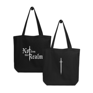 Basics Organic Tote Bag — Obsidian - Not From This Realm