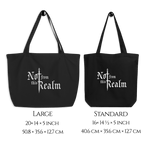 Basics Organic Tote Bag — Obsidian - Not From This Realm