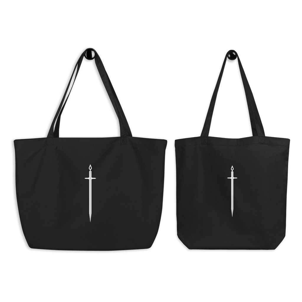 Basics Organic Tote Bag — Obsidian - Not From This Realm