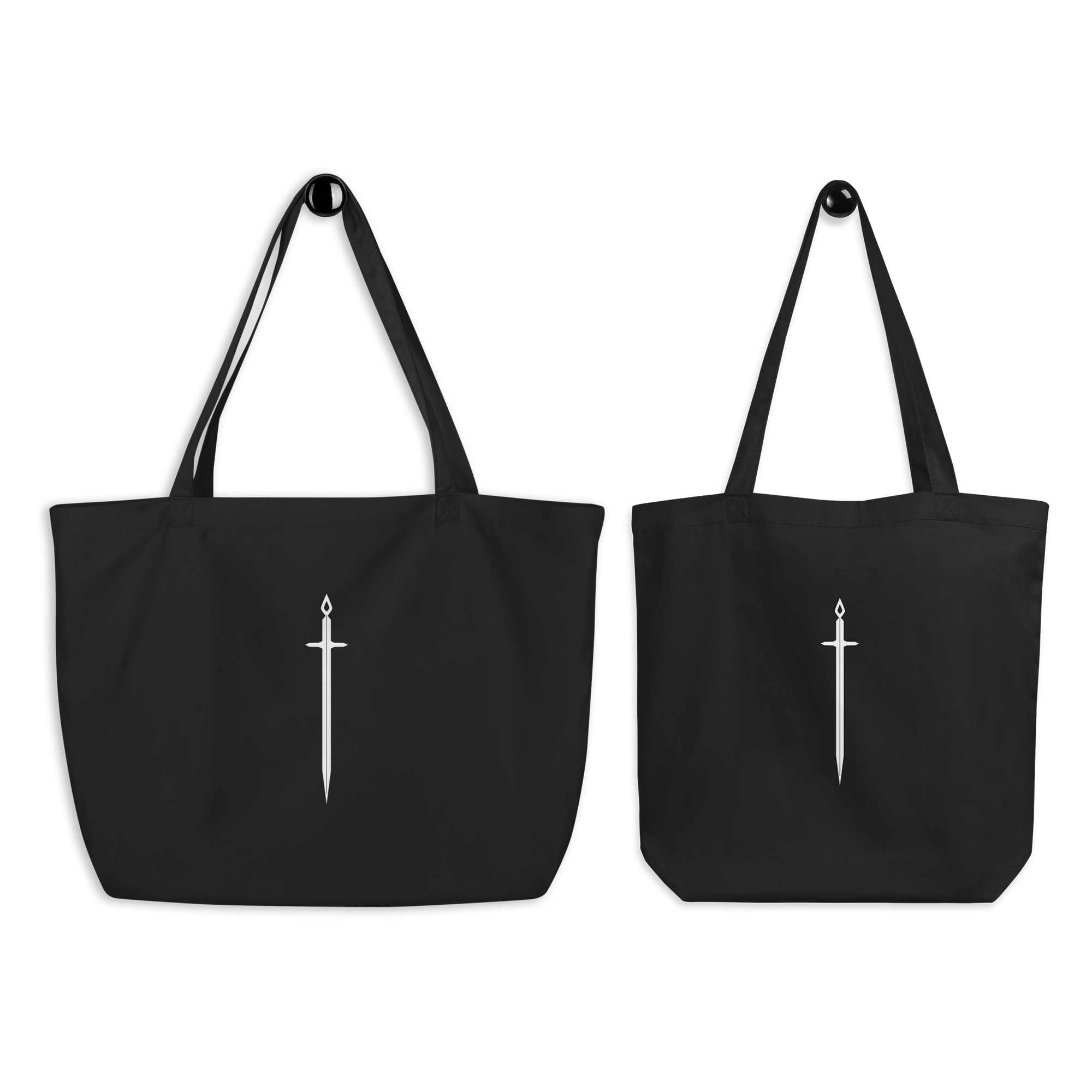 Basics Organic Tote Bag — Obsidian - Not From This Realm
