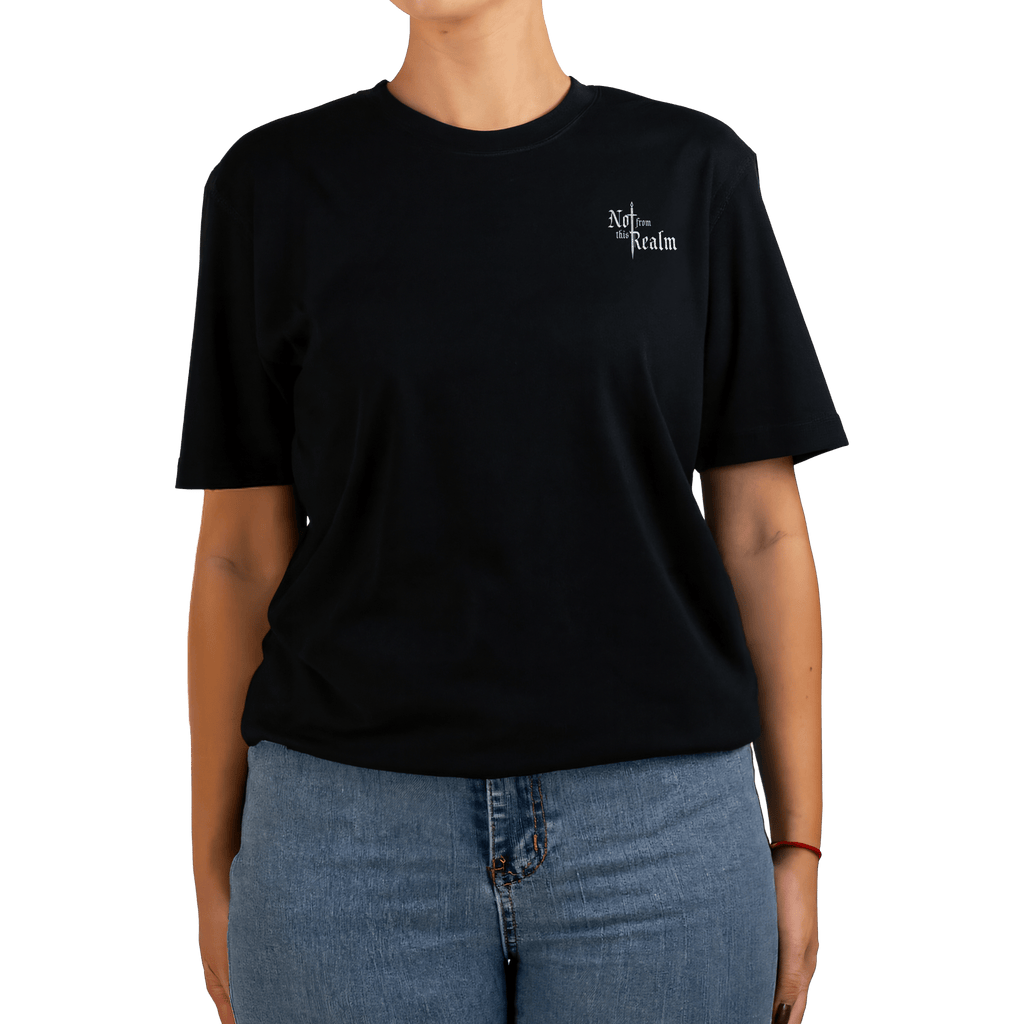 Basics T-Shirt — Obsidian Black - Not From This Realm