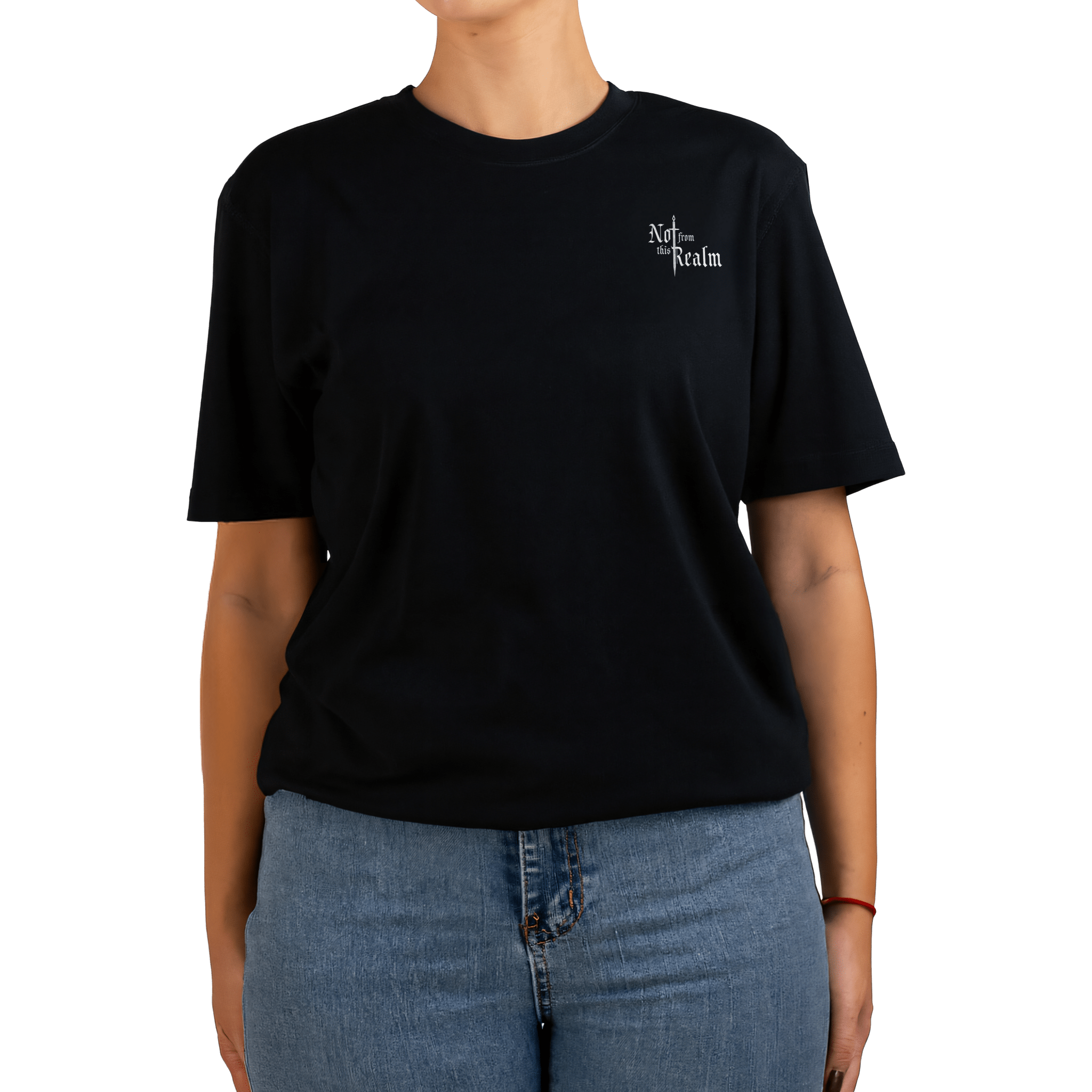 Basics T-Shirt — Obsidian Black - Not From This Realm
