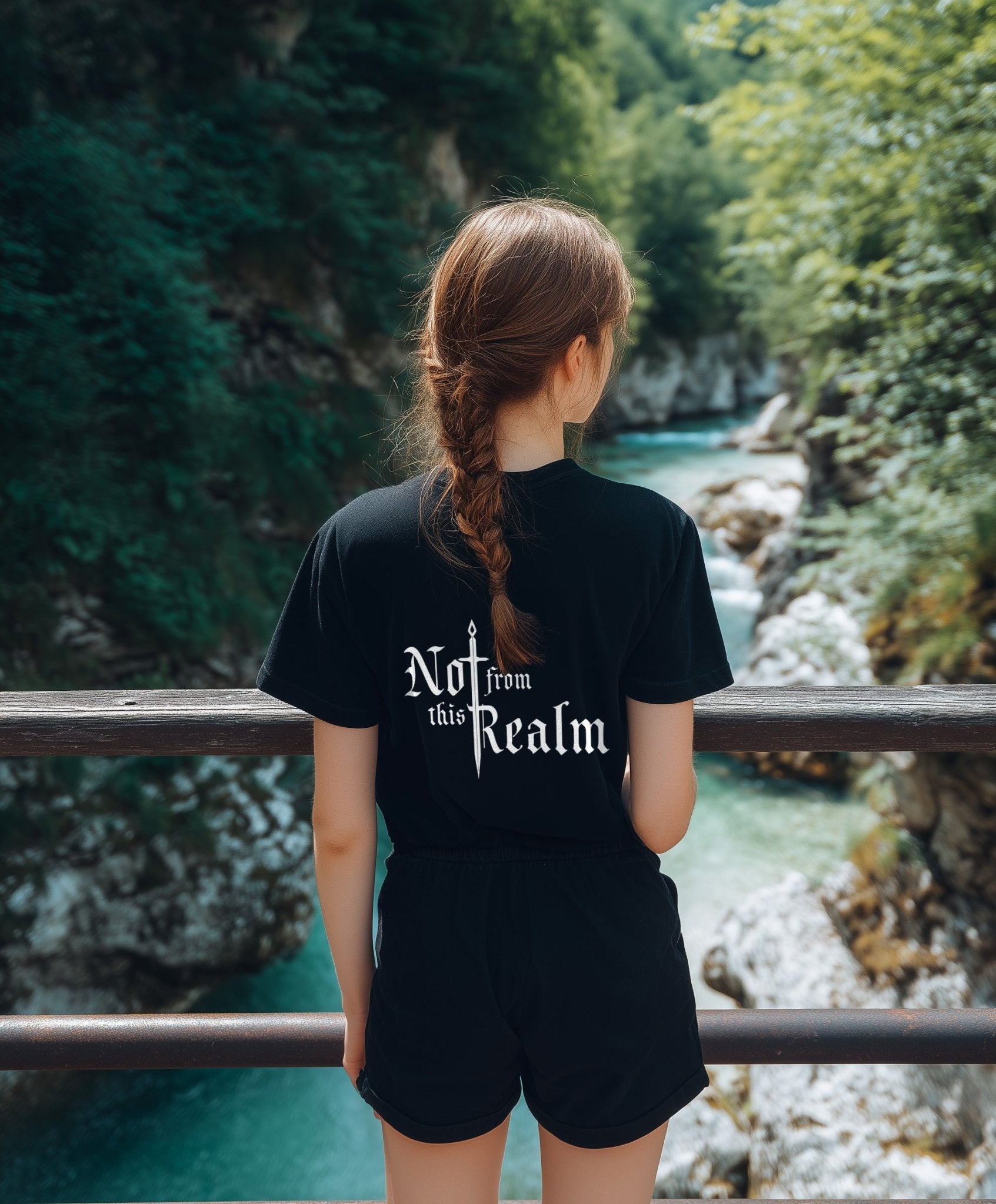 Basics T-Shirt — Obsidian Black - Not From This Realm