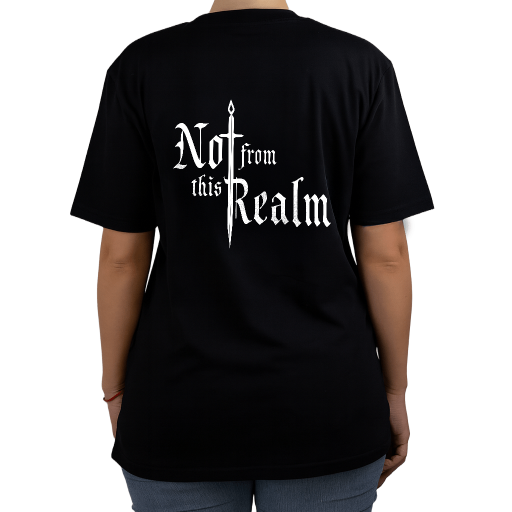 Basics T-Shirt — Obsidian Black - Not From This Realm