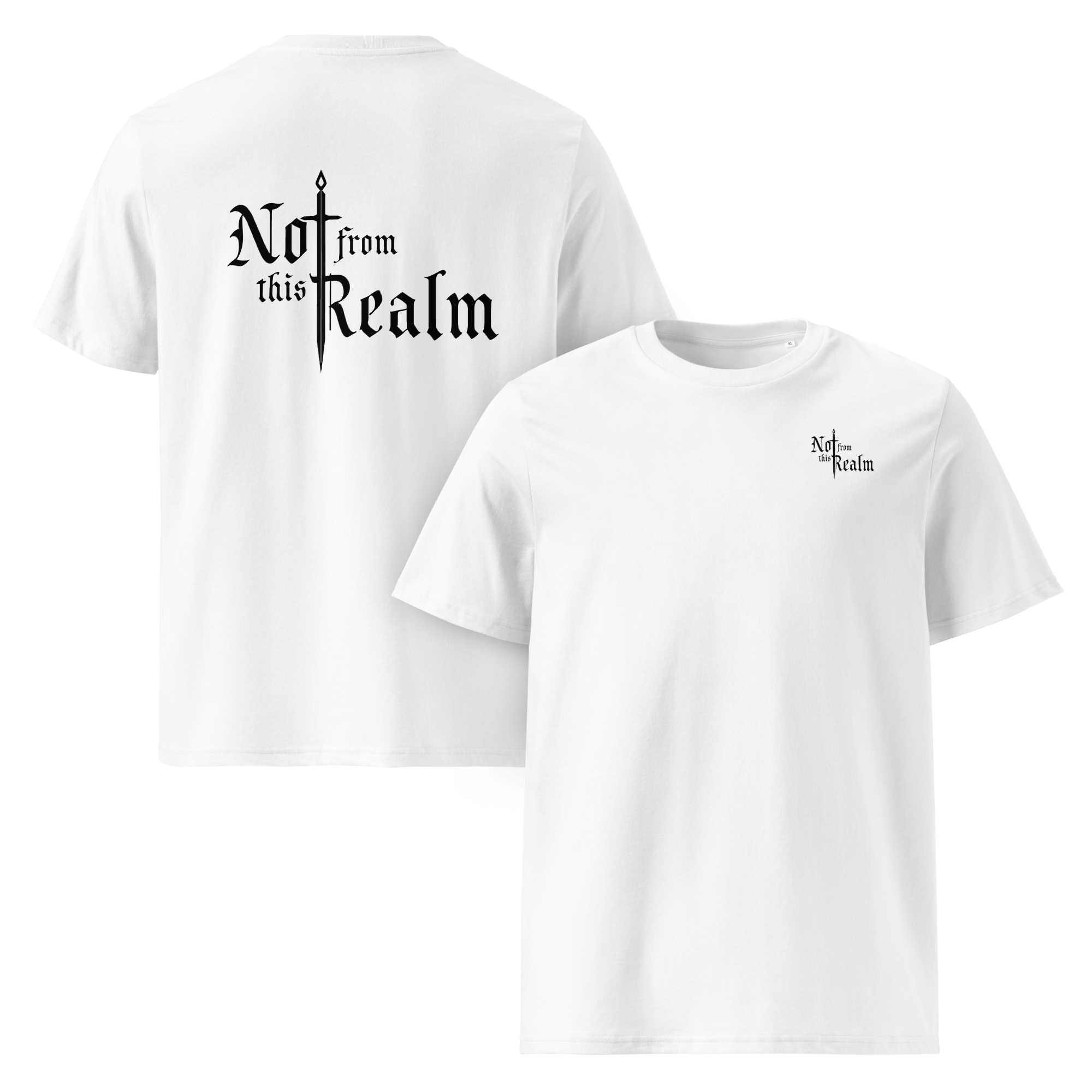 Basics T-Shirt — Quartz White - Not From This Realm