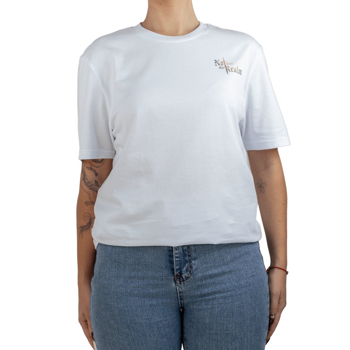 Basics T-Shirt — Quartz White - Not From This Realm