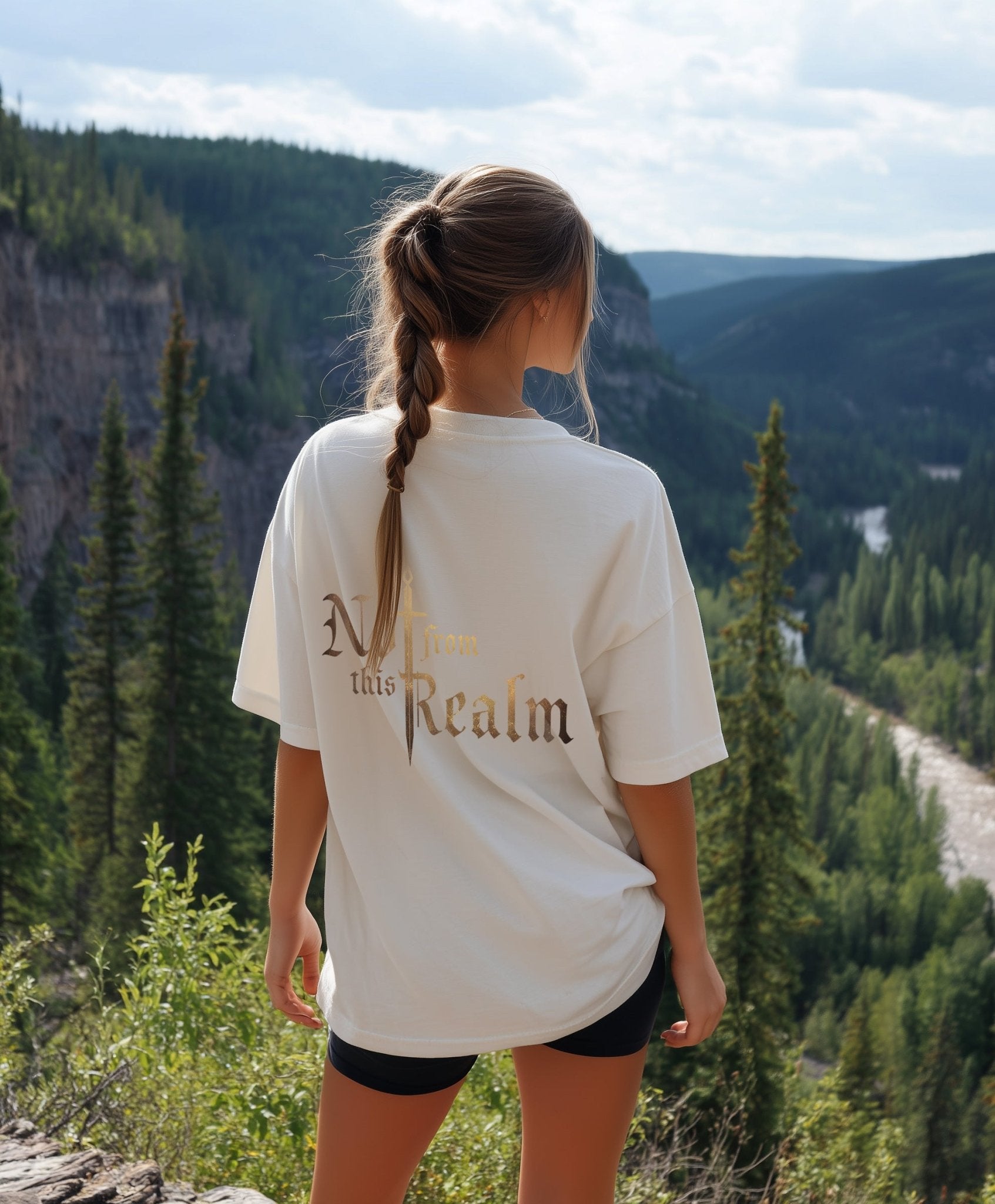 Basics T-Shirt — Quartz White - Not From This Realm
