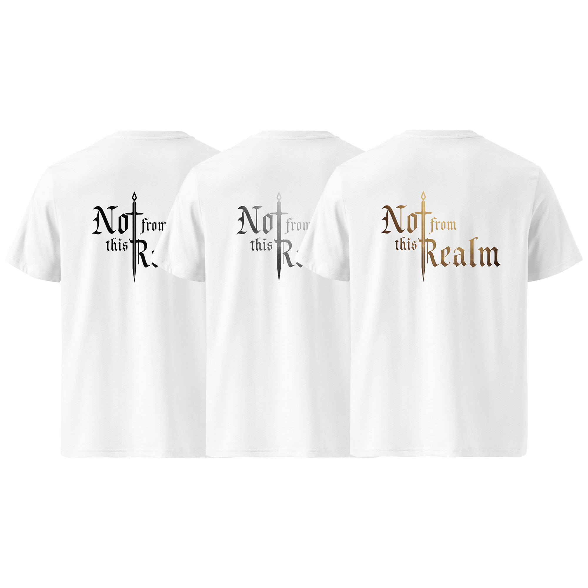 Basics T-Shirt — Quartz White - Not From This Realm
