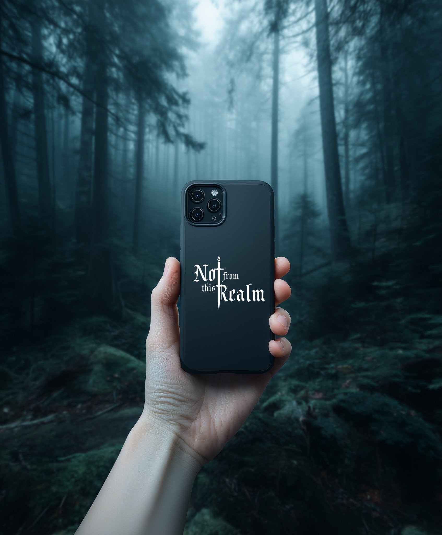 Basics Tough Case for iPhone® — Obsidian - Not From This Realm