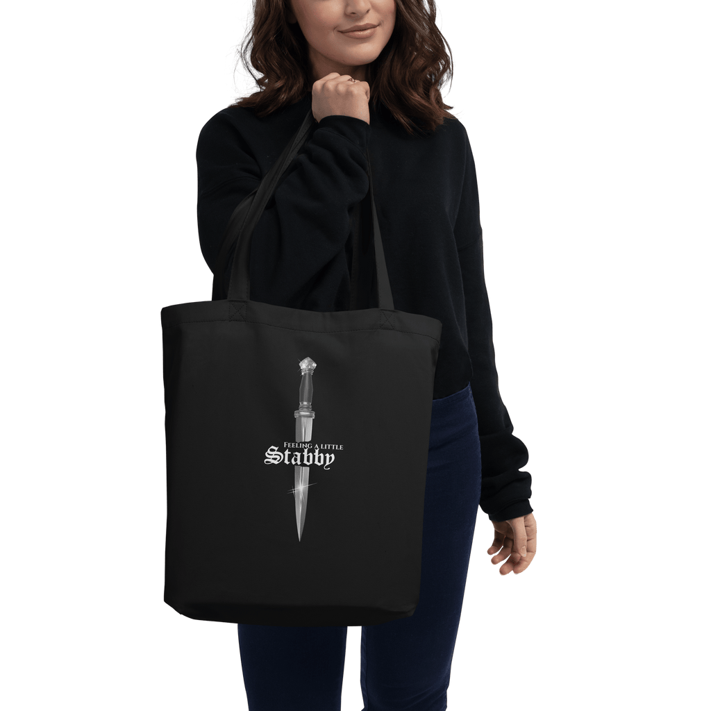 Blades of the Realm Organic Tote Bag — Obsidian - Not From This Realm