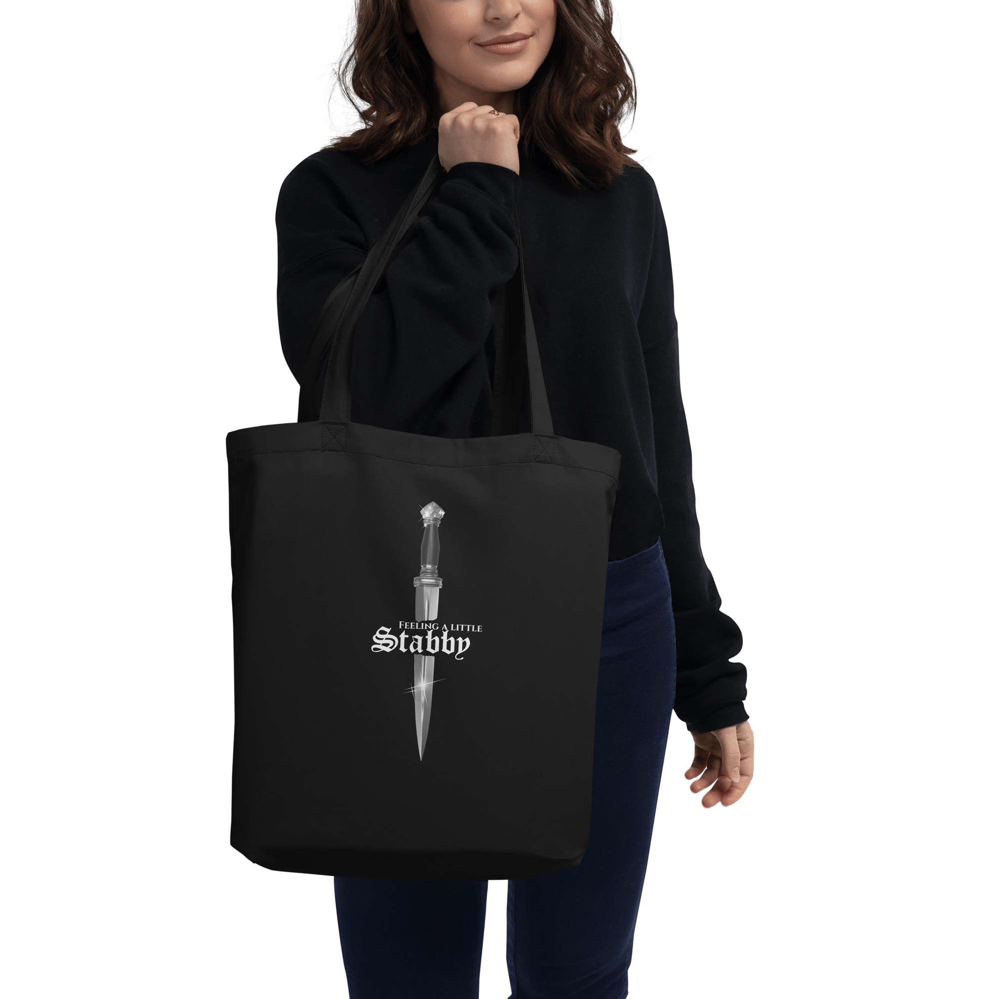 Blades of the Realm Organic Tote Bag — Obsidian - Not From This Realm