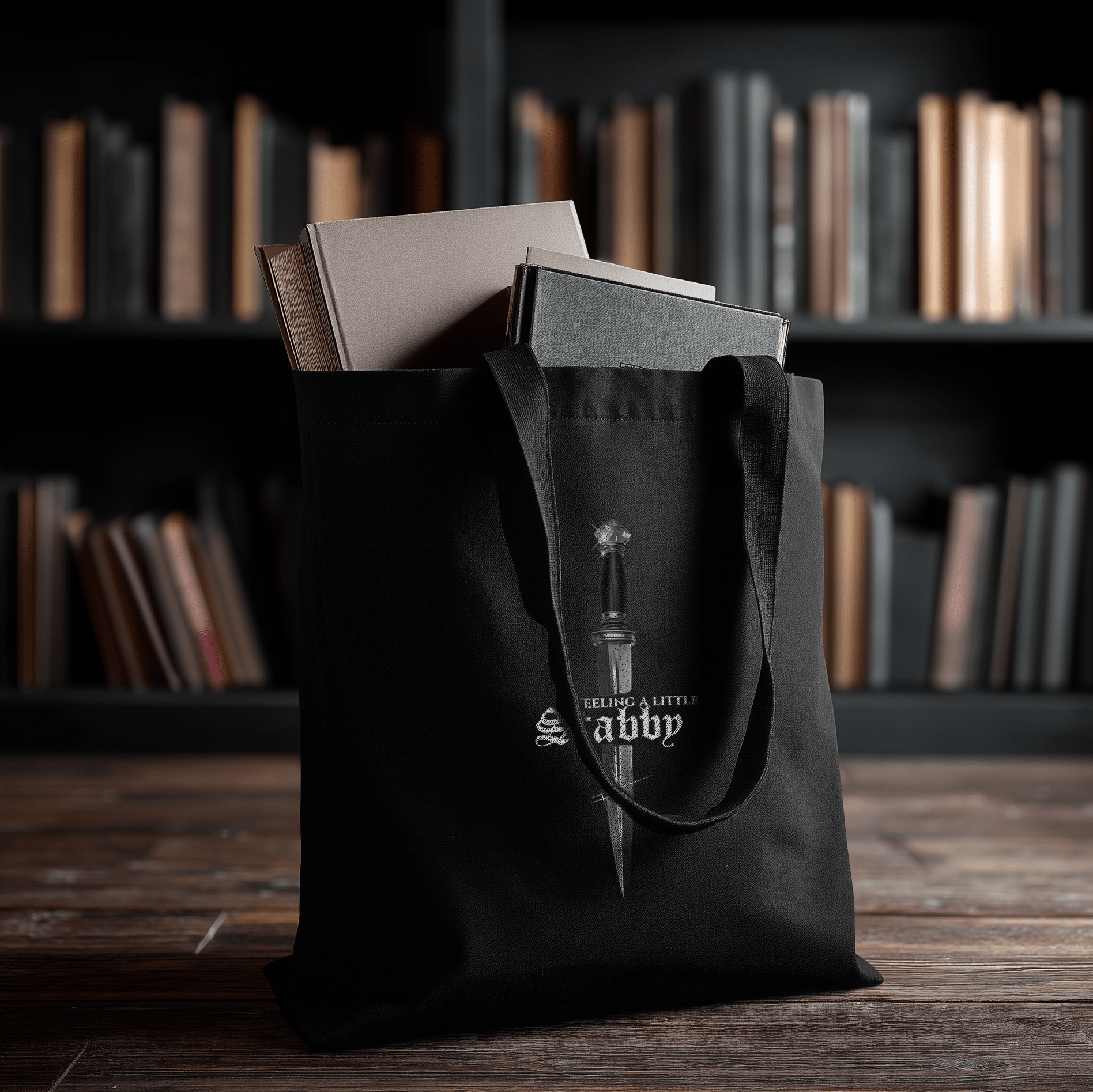 Blades of the Realm Organic Tote Bag — Obsidian - Not From This Realm
