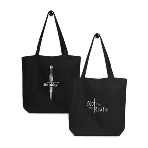 Blades of the Realm Organic Tote Bag — Obsidian - Not From This Realm