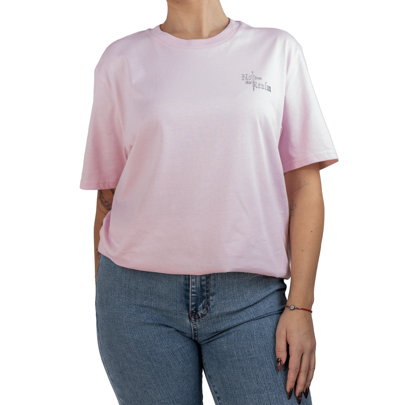 Blades of the Realm T-Shirt — Rosesteel Pink - Not From This Realm