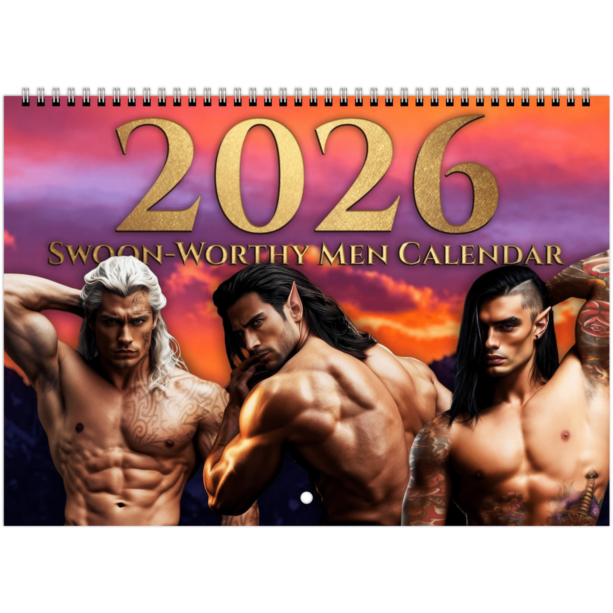 Bundle - Fantasy Landscapes & Swoon Worthy Men Calendar 2026 - Limited Edition (US) - Not From This Realm