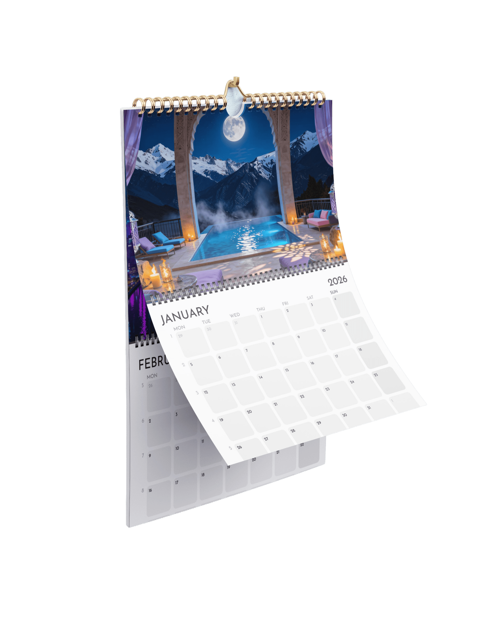 Bundle - Fantasy Landscapes & Swoon Worthy Men Calendar 2026 - Limited Edition (US) - Not From This Realm