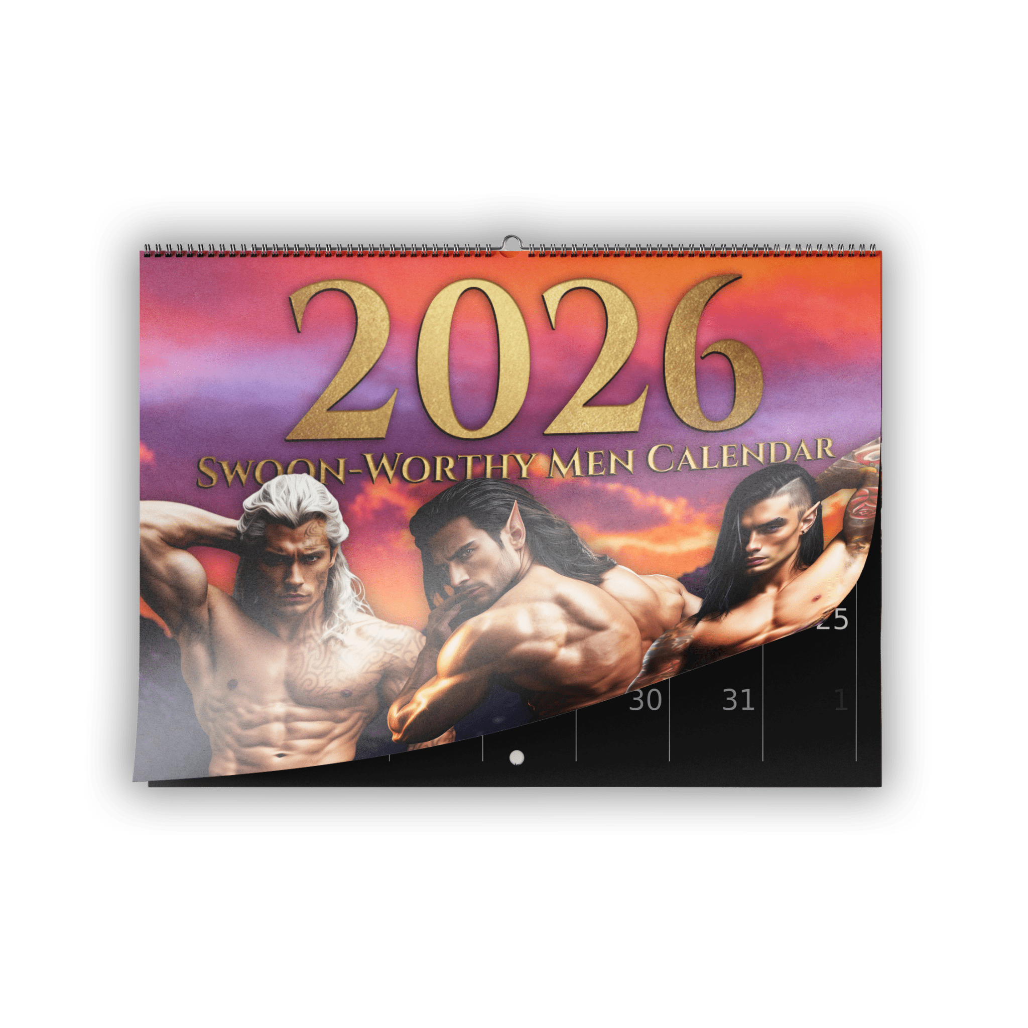 Bundle - Swoon Worthy Men Calendar - Limited Edition 2 Pack (US & CA) - Not From This Realm