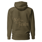 Monochrome Hoodie — Deepwood Green with sleeve detail - Not From This Realm