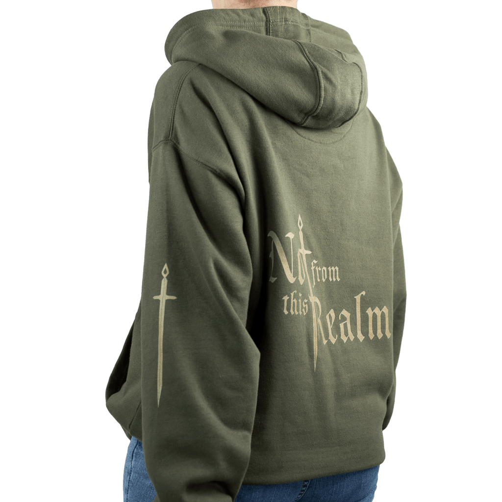 Monochromes Hoodie — Deepwood Green - Not From This Realm