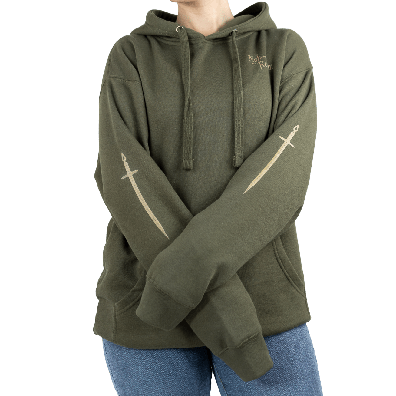 Monochromes Hoodie — Deepwood Green - Not From This Realm