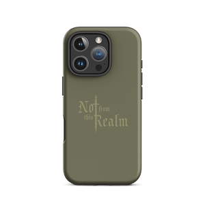 Monochromes Tough Case for iPhone® — Deepwood Green - Not From This Realm