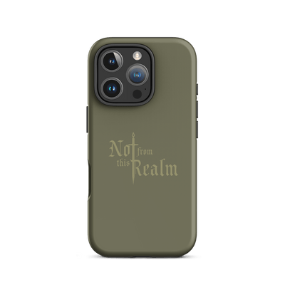 Monochromes Tough Case for iPhone® — Deepwood Green - Not From This Realm