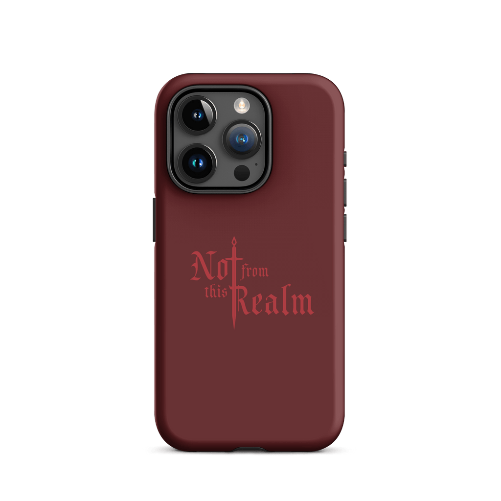 Monochromes Tough Case for iPhone® — Moonblood Red - Not From This Realm
