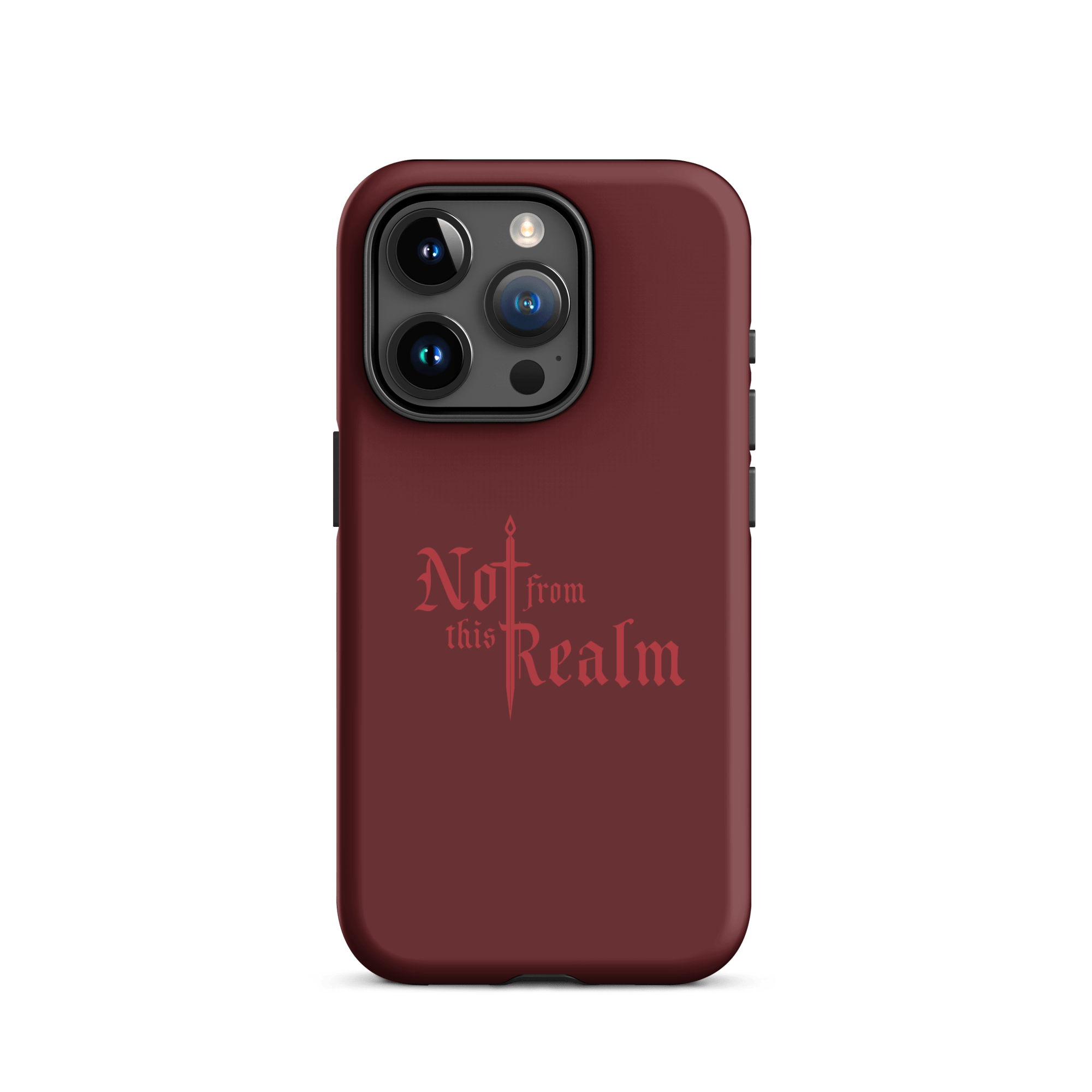 Monochromes Tough Case for iPhone® — Moonblood Red - Not From This Realm
