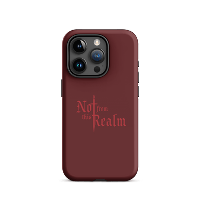 Monochromes Tough Case for iPhone® — Moonblood Red - Not From This Realm