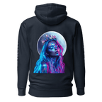 Moonbound Hoodie — Moontide Navy with sleeve detail - Not From This Realm