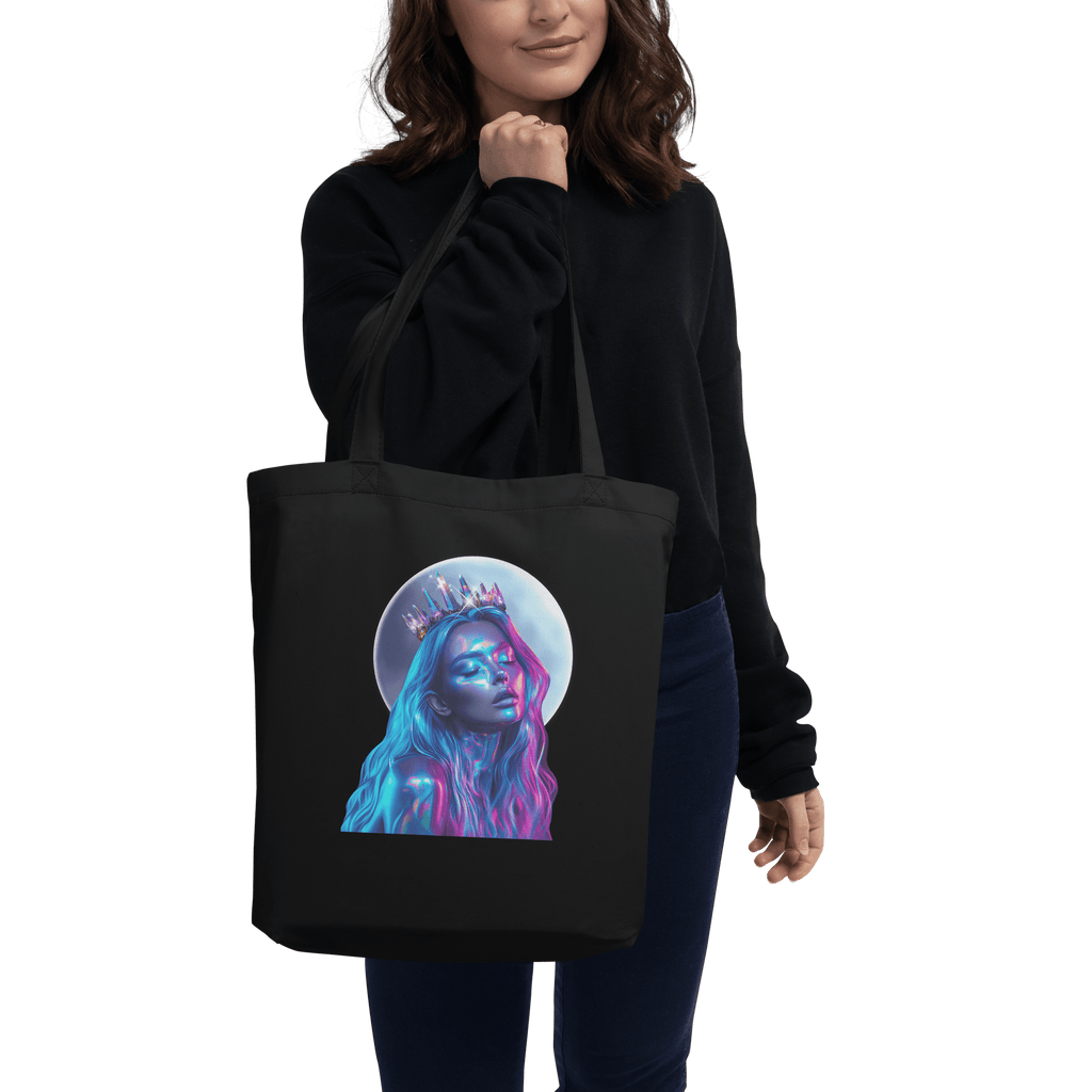 Moonbound Organic Tote Bag — Obsidian - Not From This Realm