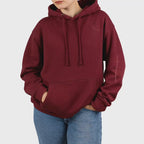 Monochromes Hoodie — Moonblood Red